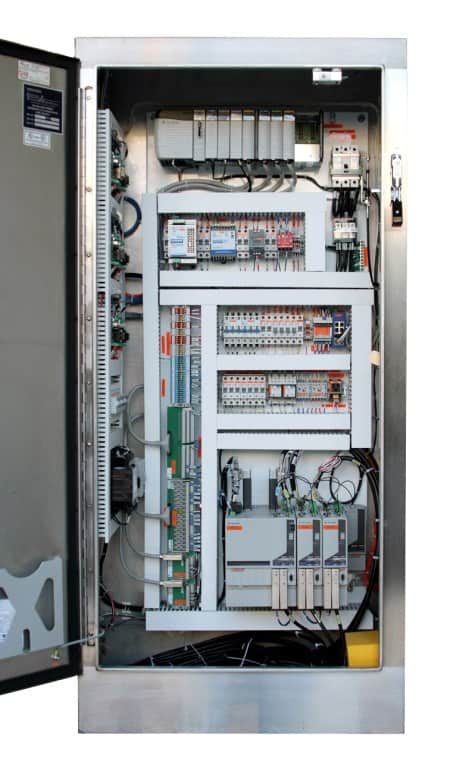 Close Up view of control panel