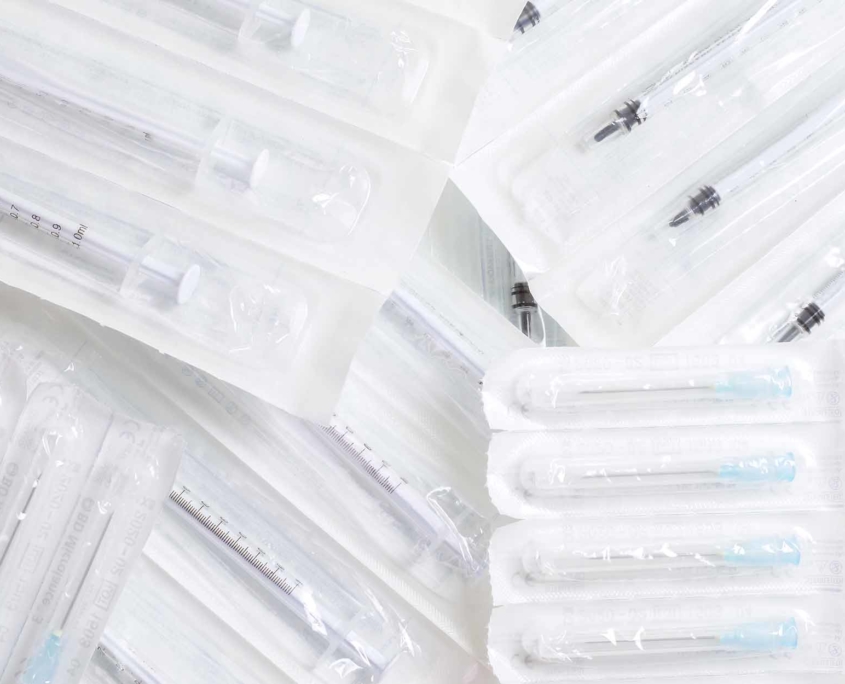 Medical devices in various package types