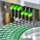 capsules in a bottle filling machine
