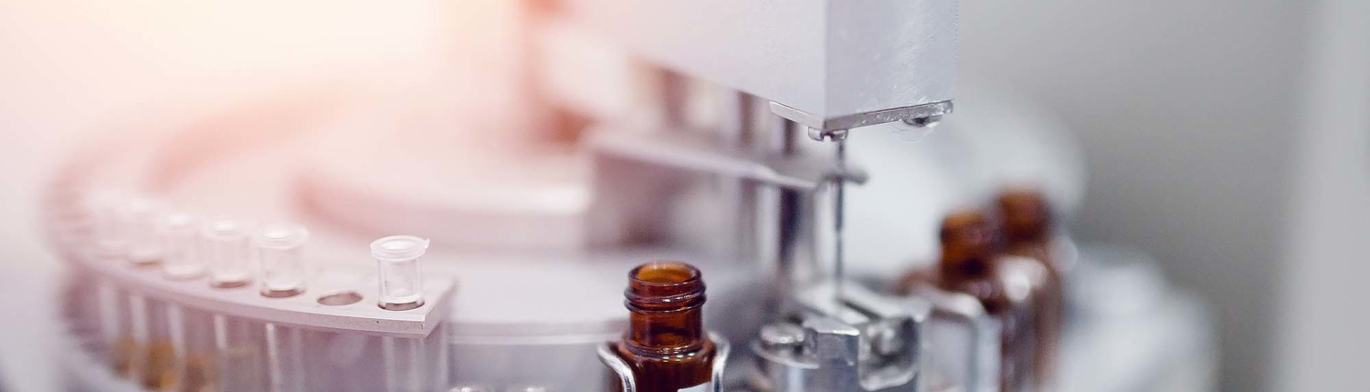 Pharmaceutical production line. Vaccine production from epidemic, cancer, disease, virus Pharmaceutical production line. Vaccine production from epidemic, cancer, disease, virus