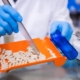 Image of a professional counting medication on a tray