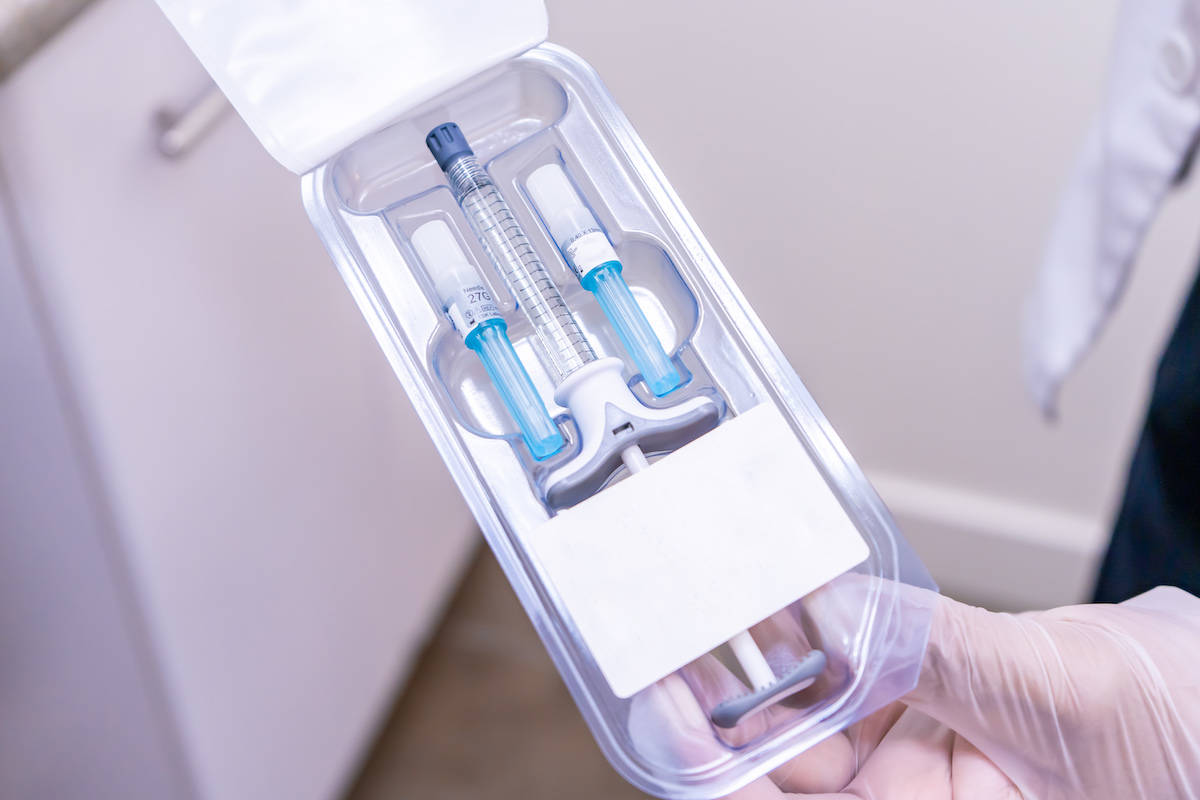 packaged vial and syringe packaged vial and syringe