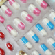 close up pharmaceuticals antibiotics pills medicine in blister packs